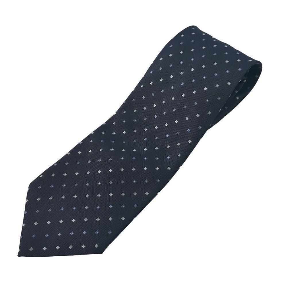 Hugo Boss Silk Blue Diamond PatternโTie